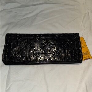 Black Embossed Wallet